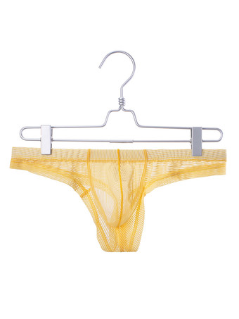 イエロー男の家のカジュアルなポリエステルのためのブリーフ