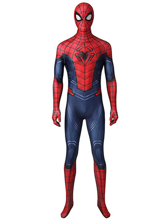 レッド スパイダーマンコスチューム 大人用 マーベルコミックス マーベルズ・アベンジャーズ スパイダーマン ピーター・パーカー コスプレ衣装