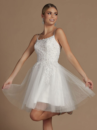 アイボリーラベンダーホームカミングドレスショート A ラインジュエルネックレースタイトホームカミング衣装無料カスタマイズ