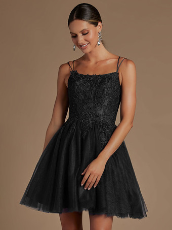 ブラックラベンダーホームカミングドレスショート A ラインジュエルネックレースタイトホームカミング衣装無料カスタマイズ
