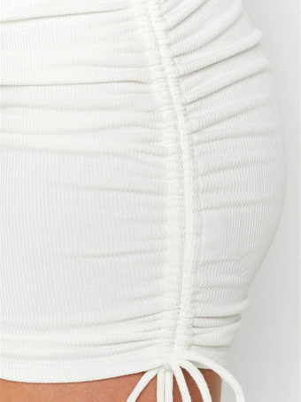 女性スカートブループリーツライクラスパンデックスミニ上げられたウエスト夏の女性のボトムス