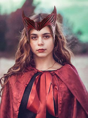 TV Drama Marvel Comics Wanda Vision: Scarlet Witch Cosplay Zubehör Halloween Kopfbedeckung