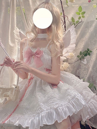 Sweet Lolita Dress Poliéster Sin mangas Jumper Dress