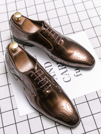 男性用ドレスシューズ 高品質 ポインテッドトゥ ストラップ調節可能 PUレザー