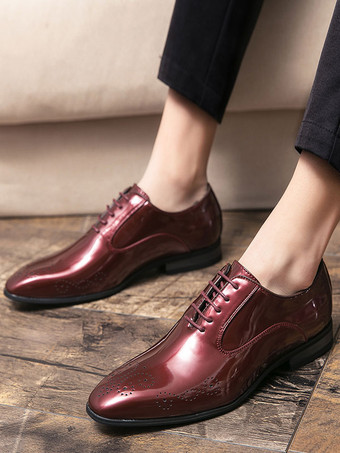 男性用ドレスシューズ 高品質 ポインテッドトゥ ストラップ調節可能 PUレザー