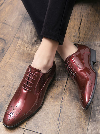 男性用ドレスシューズ 高品質 ポインテッドトゥ ストラップ調節可能 PUレザー