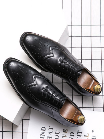 男性用ドレスシューズ モダン ポインテッドトゥ ストラップ 調節可能 PUレザー