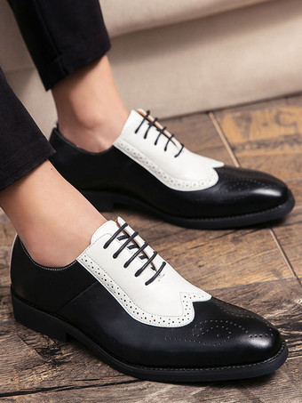 男性用ドレスシューズ モダン ポインテッドトゥ ストラップ 調節可能 PUレザー