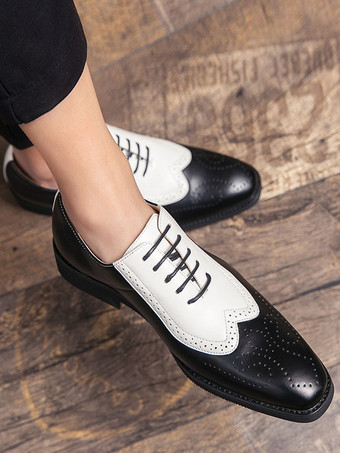 男性用ドレスシューズ モダン ポインテッドトゥ ストラップ 調節可能 PUレザー