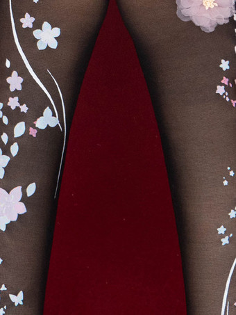 プレセールスウィートロリータソックスブラックフラワーアクセサリーポリエステルレースロリータアクセサリー