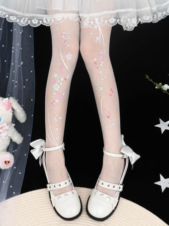 プレセールスウィートロリータソックスブラックフラワーアクセサリーポリエステルレースロリータアクセサリー