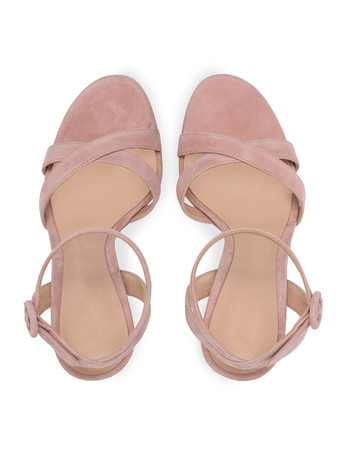 ハイヒールサンダルグリーンマイクロスエードアッパーラウンドトゥウエディングシューズレディースパーティーシューズ