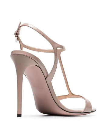 ハイヒールサンダルブラックパテントPUアッパーラウンドトゥウエディングシューズレディースパーティーシューズ