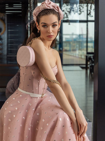 カクテルドレス エレガント Aライン 恋人ネック パーティードレス