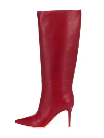 Burgundy wide hot sale calf boots