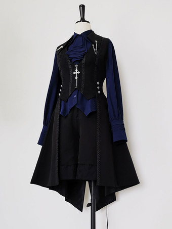 ロリータ カーディガン スイート ポリエステル 王子 ブラック