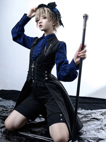 ロリータ カーディガン スイート ポリエステル 王子 ブラック