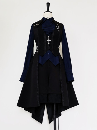 ロリータ カーディガン スイート ポリエステル 王子 ブラック