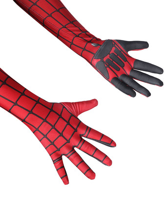 スパイダーマンコスチューム 子供用ゼンタイ レッド ライクラ スパンデックス
