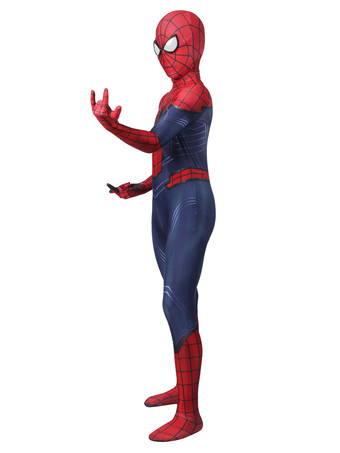 スパイダーマンコスチューム 子供用ゼンタイ レッド ライクラ スパンデックス