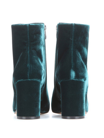 レディース ブーティ ラウンドトゥ チャンキーヒール アンクルブーツ