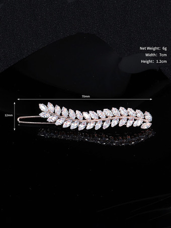 Or clair Coiffes de mariage Accessoires de cheveux de mariée