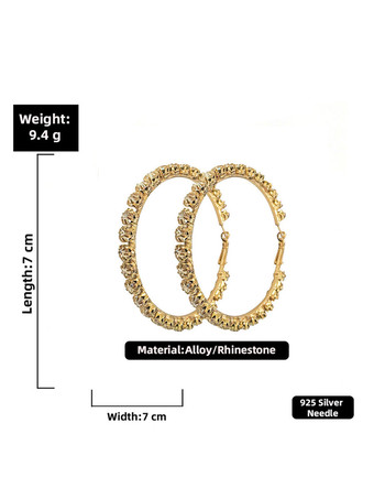 Boucles d'oreilles de mariée Diamant Fille Strass Bijoux de mariée percés