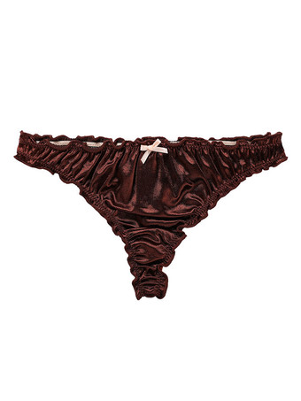 モーブ 女性のセクシーなパンティー ピンク ゴールド 1 ピース ナイロン下着弓ランジェリー