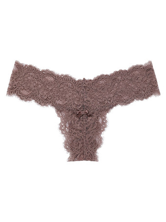 ライトブラウン女性のセクシーなパンティー パープル 1 ピース ナイロン下着弓ランジェリー