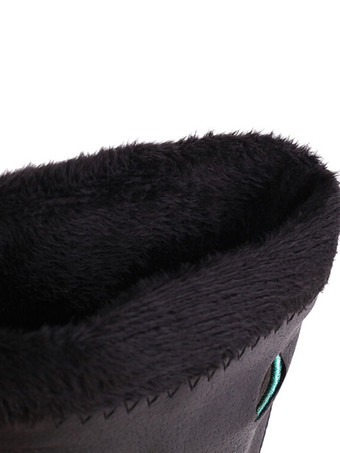 Women's Cowboy Boots Brown Round Toe Mid Calf Boots Cowgirl Wedding Shoes