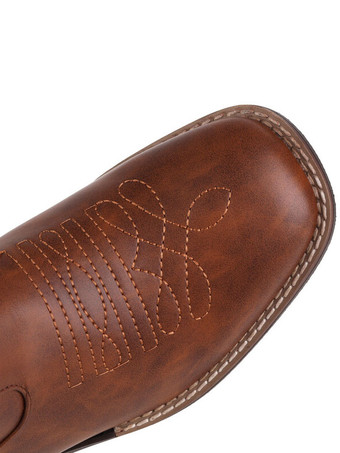 ブラック カウボーイブーツ レディース 子犬 ヒール ミッドカーフブーツ カウガール ウェディングシューズ