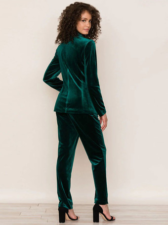 ツーピース スーツ ベロア ブレザー セット 春 秋 衣装 女性用