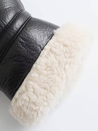 PU レザー モト ジャケット女性特大冬アウター