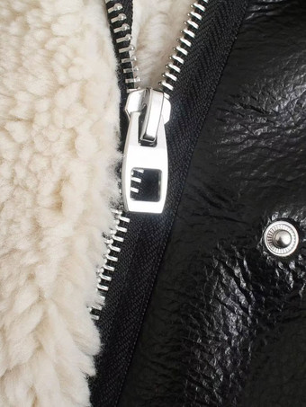 PU レザー モト ジャケット女性特大冬アウター