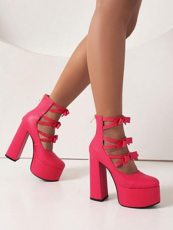 Women's Ankle Cuff Platform Stiletto Heel Ankle Boots - Milanoo.com