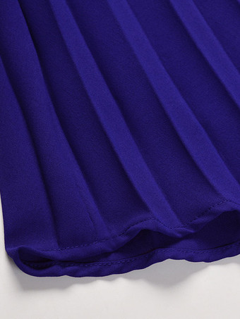 マキシワンピース Vネック 長袖 ポリエステル ロングワンピース