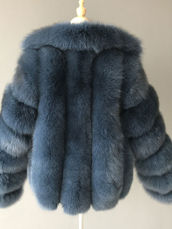 ふわふわフェイクファーショートコート ラペル付き 環境に優しい女性用冬用ジャケット 2025