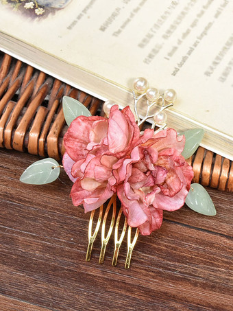 RosePeignes fleurs séchées accessoire de cheveux accessoires marigae