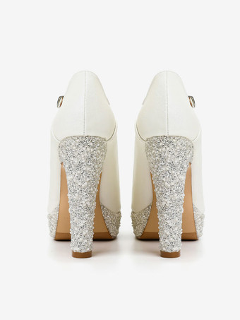 Chaussures De Mariée Pour Femme En Cuir PU Chaussures De Mariée