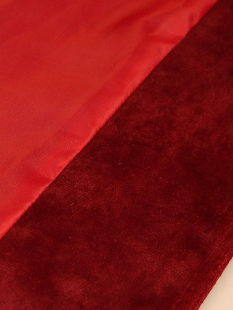 レッド レトロ コスチューム ポリエステル オーバーコート レディース レトロ トップ マリー・アントワネット コスチューム パーティー ウエディングドレス バーガンディ