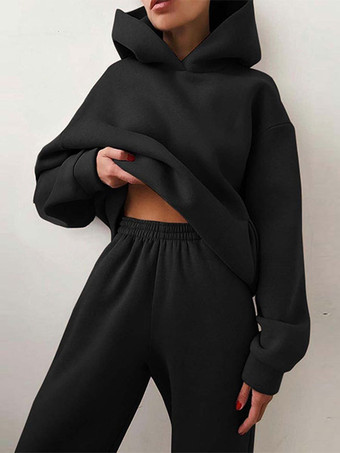 ブラック パンツ セット コーヒー ブラウン フィールド ポリエステル アスレチック 2 点セット