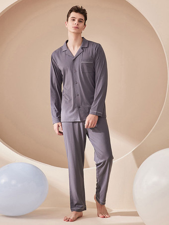 グレイホームウェア 2ピース ターンダウンカラー 長袖 コットン レディース 冬 暖かい 部屋着