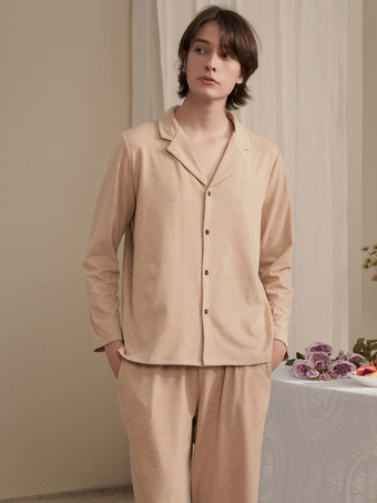 ホームウェア 2ピース ターンダウンカラー 長袖 ポリエステル 女性 冬 暖かい 部屋着