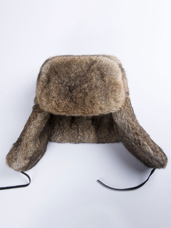男性のためのキャップ現代フェイクファー冬暖かい帽子ロシア Ushanka 帽子
