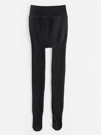 ブラック レディース レギンス スリム 400g タイツ 冬用 あったかストッキング