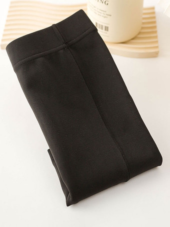 Black Leggings For Women Comfy Nylon 130g Tights Winter Warm Stockings