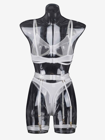 ランジェリー ブラジャー ブラ 女性用 ブラック ポリエステル 3ピース セクシー ホット アンダーウェア