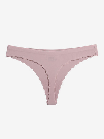 カメオピンク女性のセクシーなパンティー黒ポリエステル下着ランジェリー