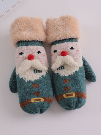 Женские перчатки с рождественским узором  праздничный подарок  домашняя одежда  зимняя теплая милая акк