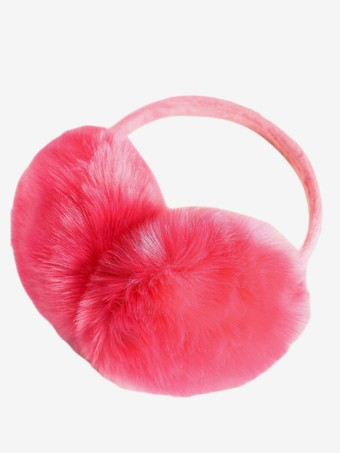 スイカ（レッド）イヤーマフ ライト アプリコット フィールド ポリ/コットン ブレンド クリスマス パターン クリスマス ホリデー ギフト ホームウェア 冬 暖かい かわいい アクセサリー